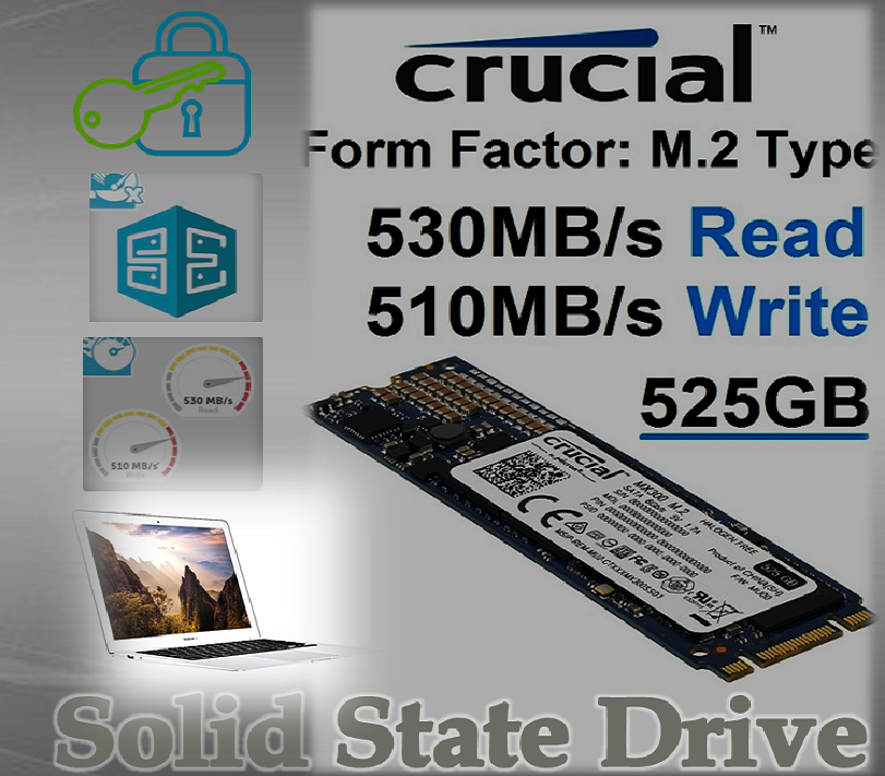 SSD Crucial MX300 525GB SATA M.2